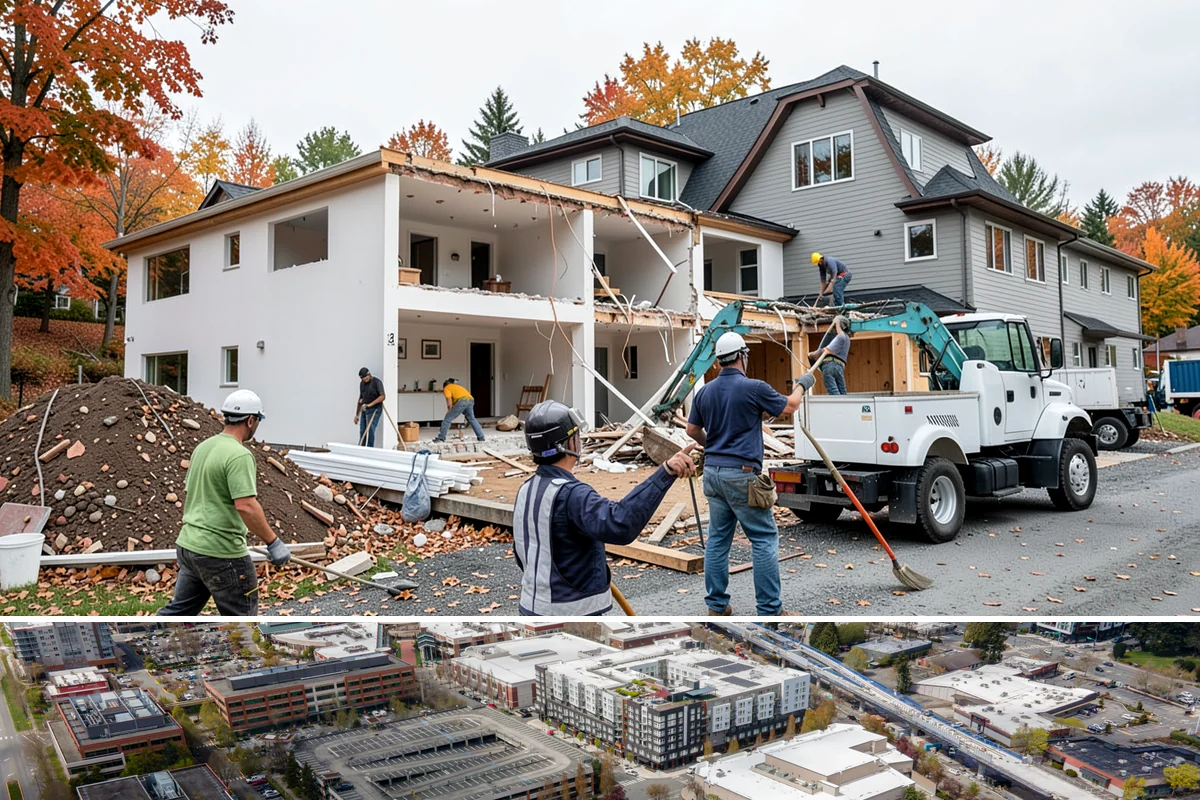 Basement Finishing in Redmond, King County, WA - Interior basement finishing can proceed year-round, making it a productive project through the rainy winter months.