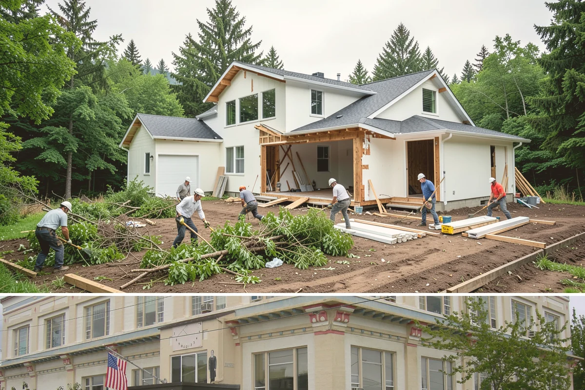 Basement Flooring Installation in Anacortes, Skagit County, WA - Basement flooring can be installed any season, with moisture testing especially valuable during the wet winter months.