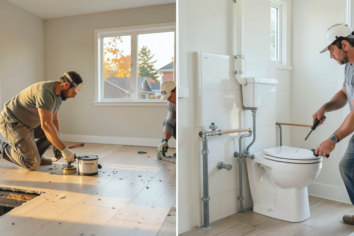 Basement Flooring Installation in Beaux Arts Village, King County, WA - Test the slab for moisture