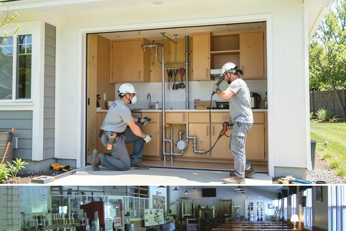 Basement Flooring Installation in Black Diamond, King County, WA - Basement flooring can be installed any season, with moisture testing especially valuable during the wet winter months.