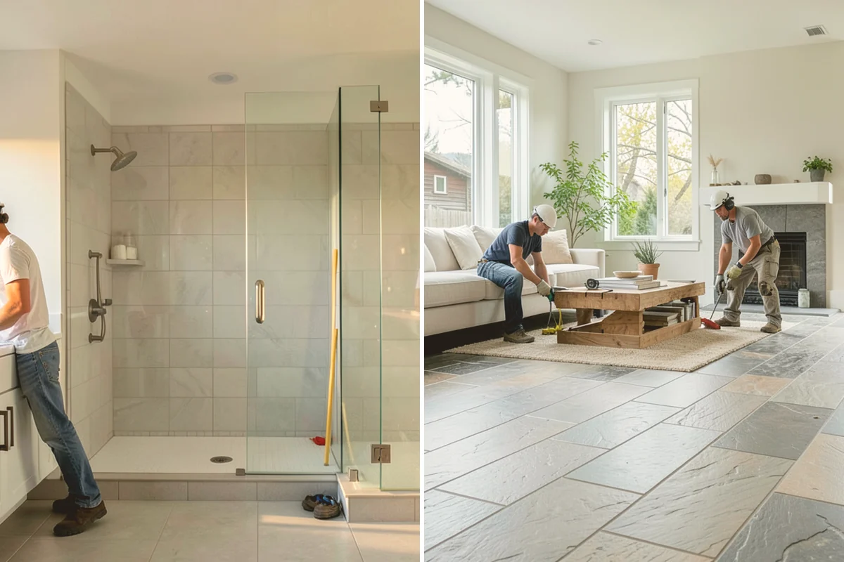 Basement Flooring Installation in Edmonds, Snohomish County, WA - Test the slab for moisture