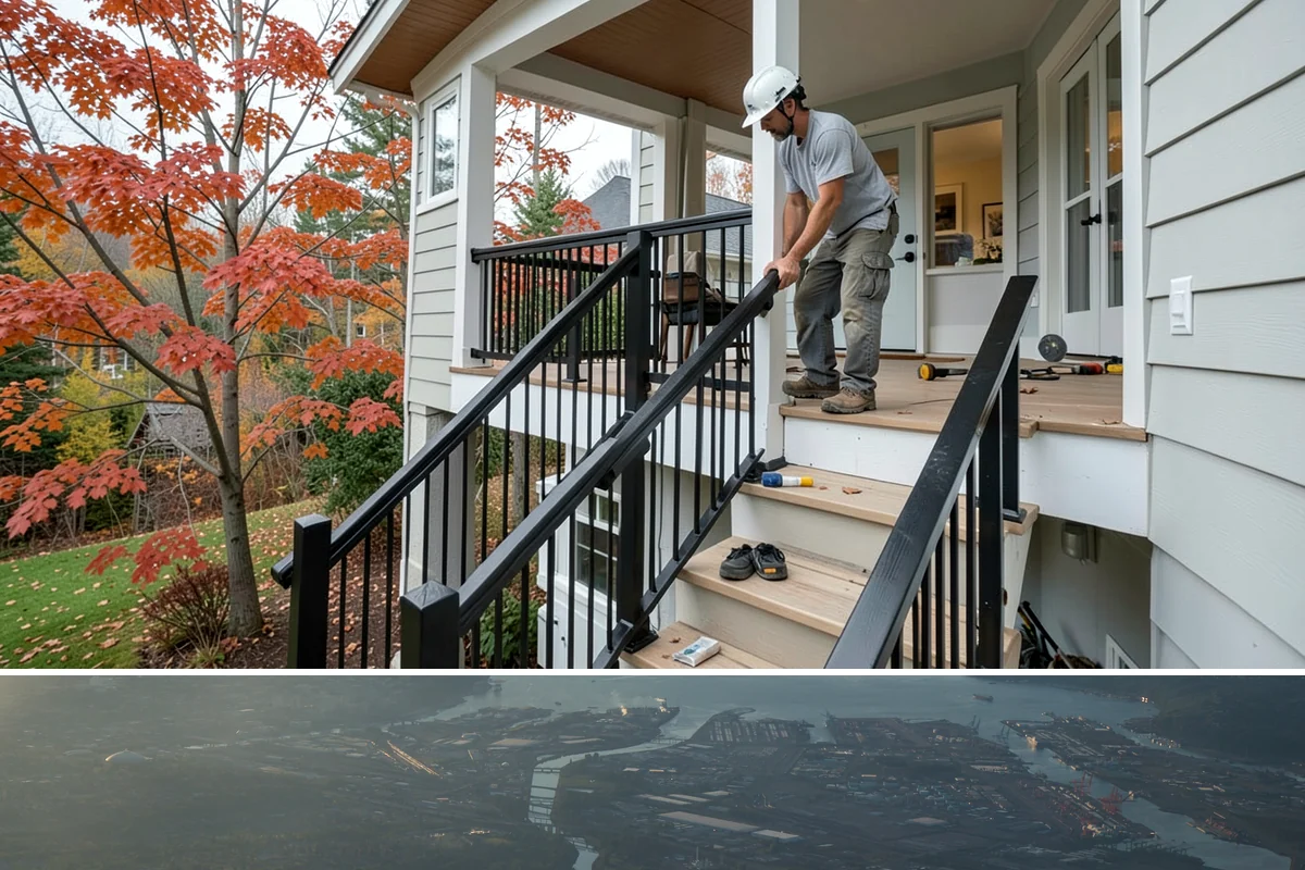 Basement Flooring Installation in Fife, Pierce County, WA - Basement flooring can be installed any season, with moisture testing especially valuable during the wet winter months.
