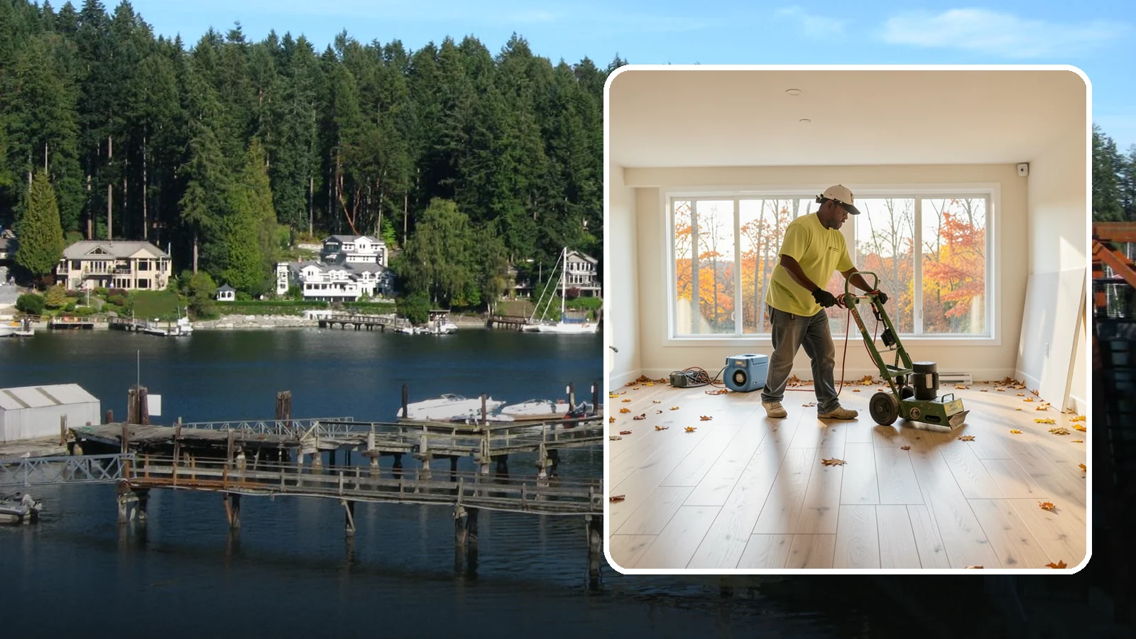 Basement Flooring Installation in Gig Harbor, Pierce County, WA - Moisture-smart basement flooring installation engineered for the damp, below-grade conditions of Northwest homes.