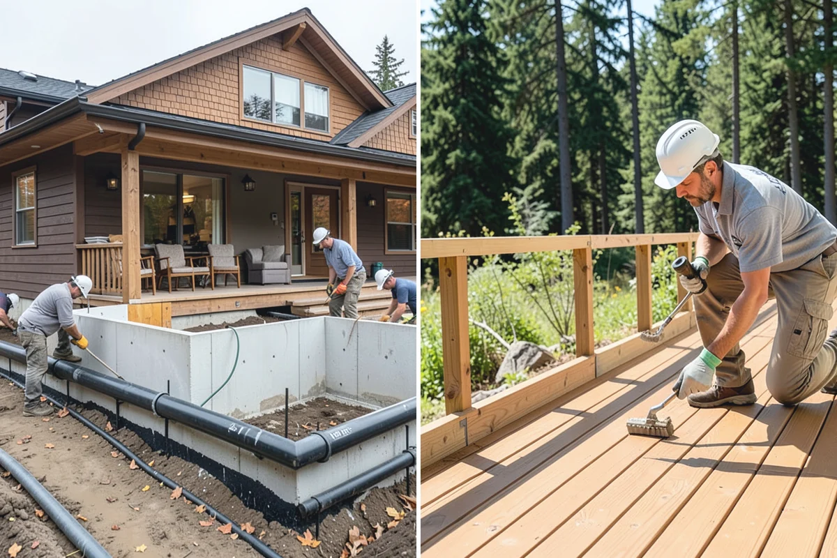 Basement Flooring Installation in Gold Bar, Snohomish County, WA - Test the slab for moisture
