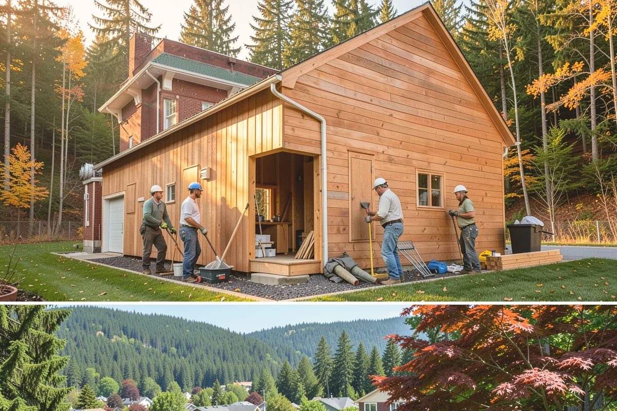 Basement Flooring Installation in Index, Snohomish County, WA - Basement flooring can be installed any season, with moisture testing especially valuable during the wet winter months.