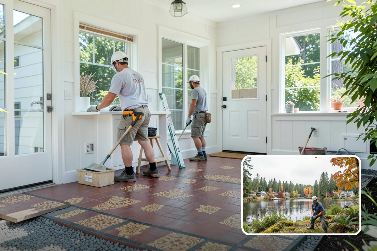 Basement Flooring Installation in La Conner, Skagit County, WA - Waterproof materials suited to below-grade moisture
