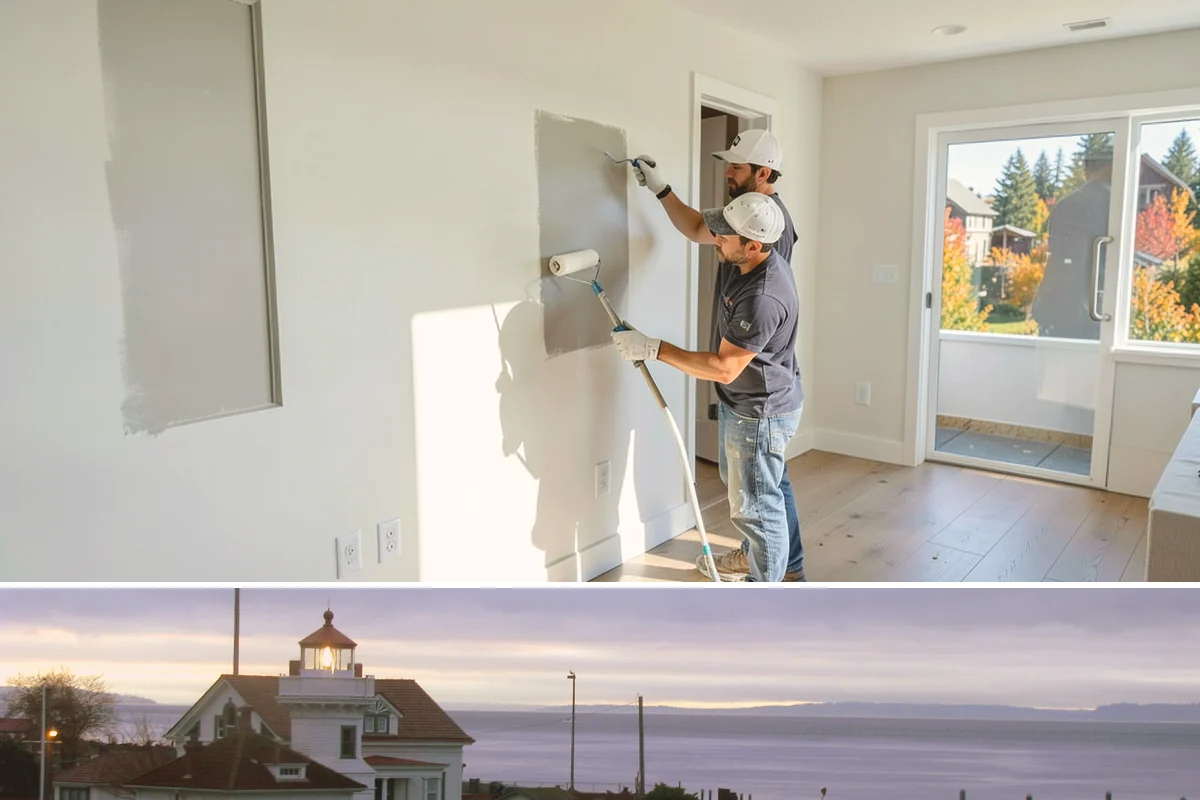 Basement Flooring Installation in Mukilteo, Snohomish County, WA - Basement flooring can be installed any season, with moisture testing especially valuable during the wet winter months.