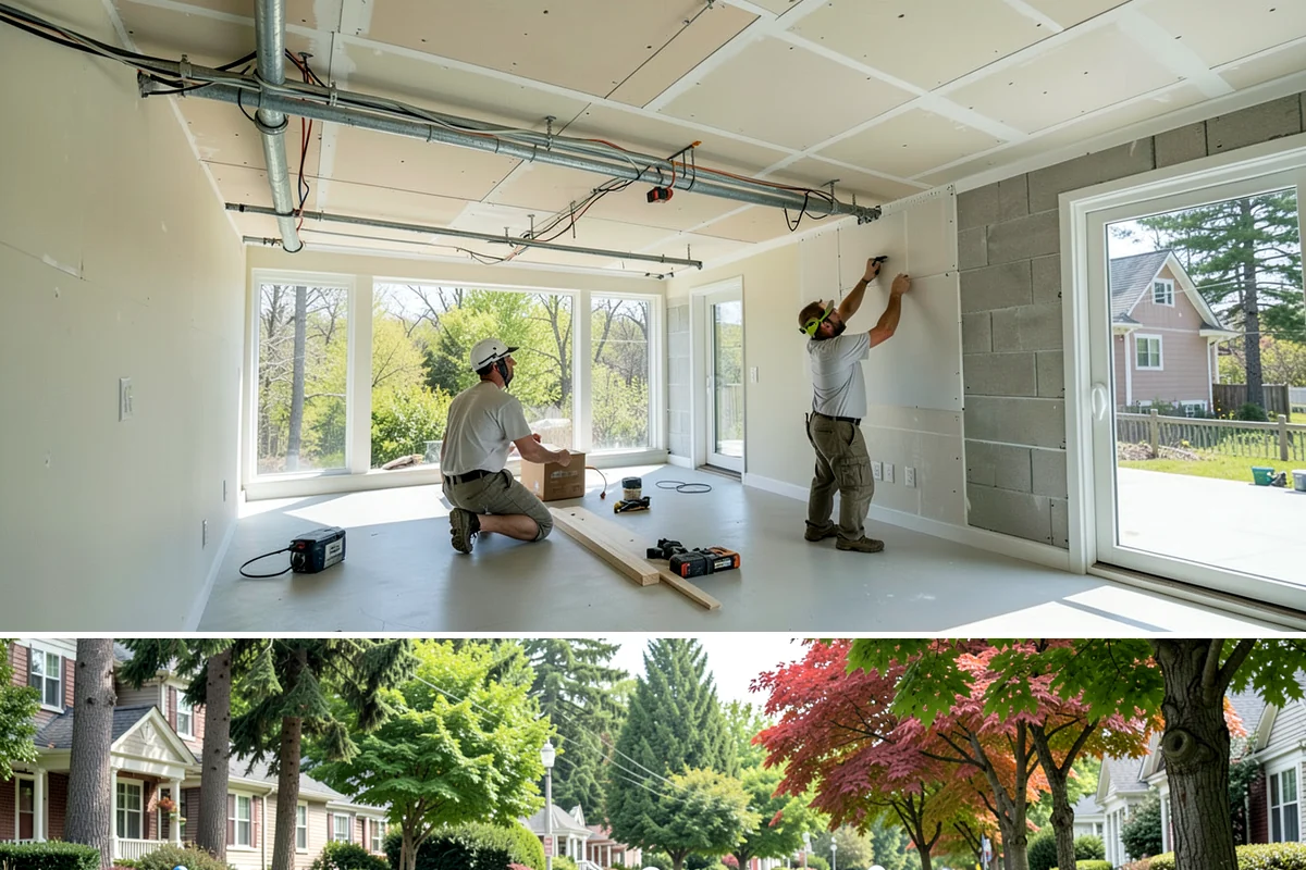 Basement Flooring in Beaux Arts Village, King County, WA - Flooring installs indoors year-round, and winter is a practical time to complete it.