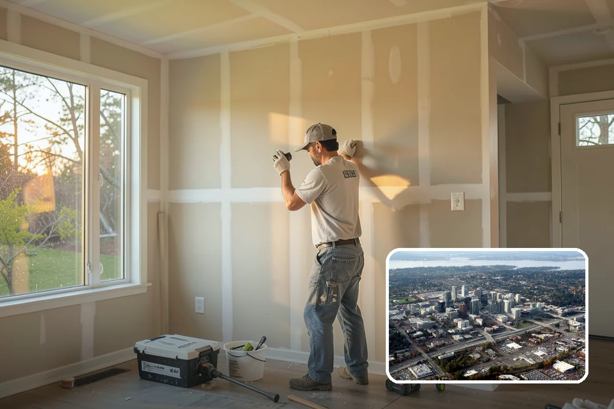 Basement Flooring in Bellevue, King County, WA - Uses moisture-tolerant flooring materials