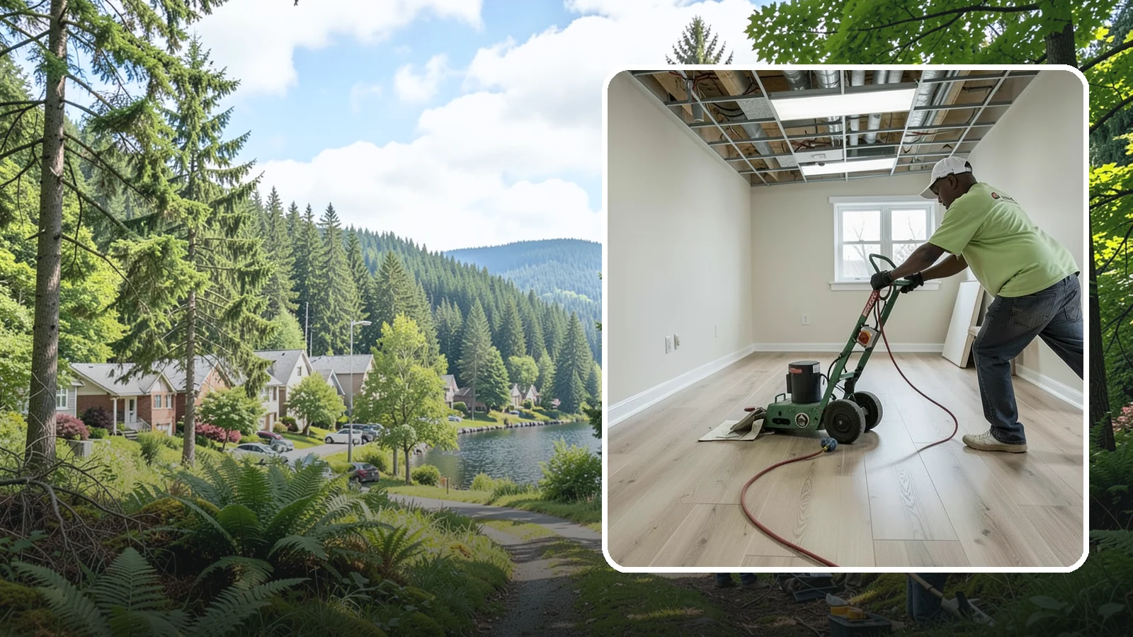 Basement Flooring in Lake Forest Park, King County, WA - Basement flooring installs moisture-tolerant floors suited to below-grade Northwest conditions.