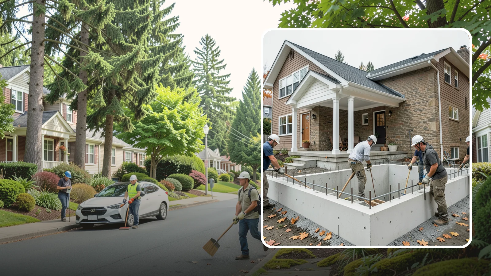 Basement Foundation in Beaux Arts Village, King County, WA - We construct full-depth basement foundations that add livable square footage while standing up to Northwest groundwater.