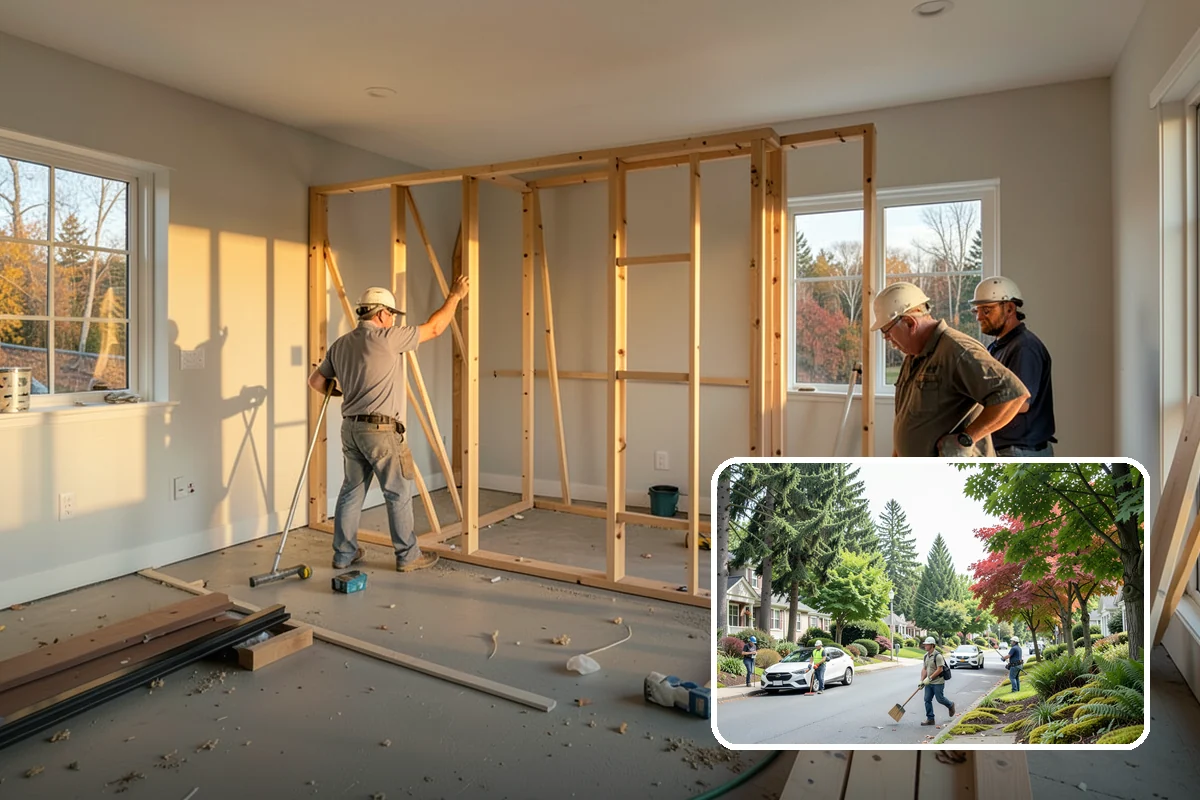 Basement Foundation in Beaux Arts Village, King County, WA - A full level of below-grade space to finish later