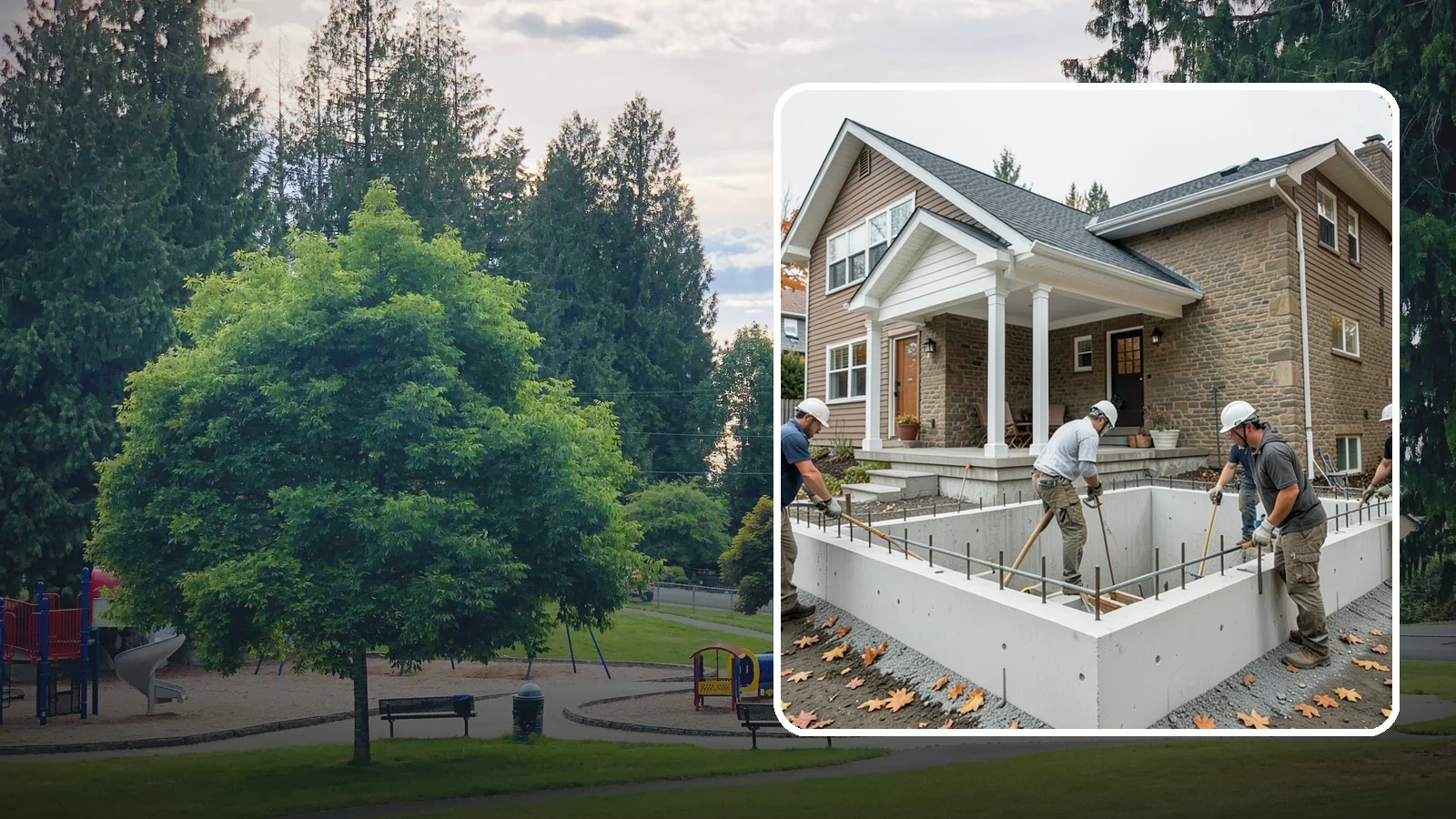 Basement Foundation in Bonney Lake, Pierce County, WA - We construct full-depth basement foundations that add livable square footage while standing up to Northwest groundwater.