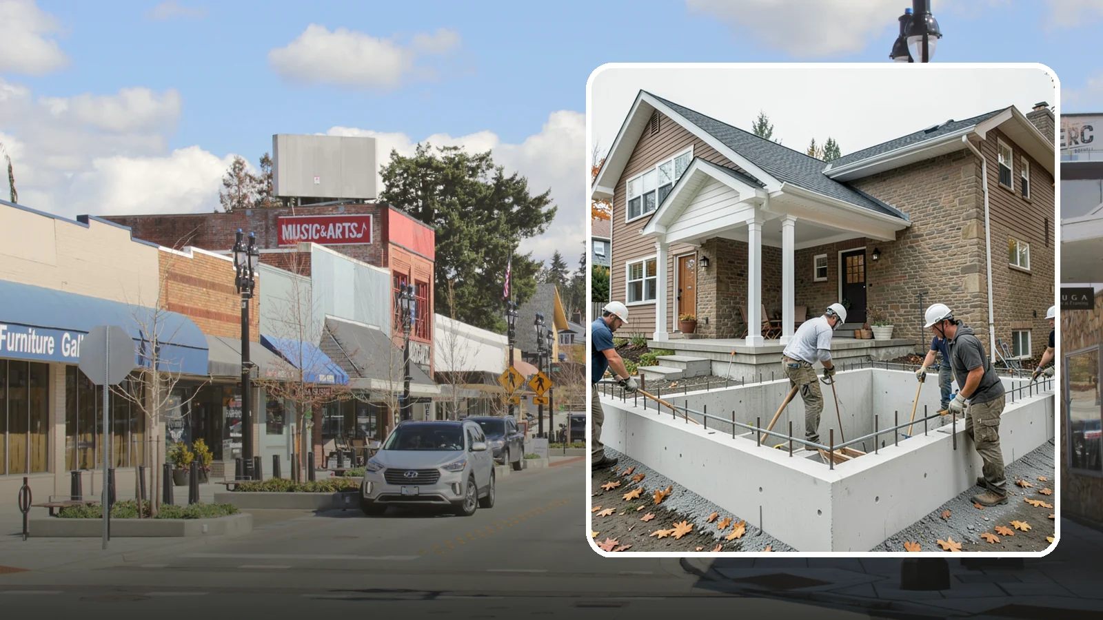 Basement Foundation in Bothell, King County, WA - We construct full-depth basement foundations that add livable square footage while standing up to Northwest groundwater.