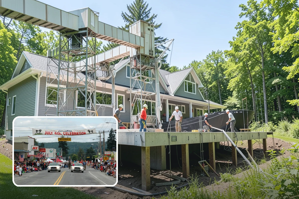 Basement Foundation in Carnation, King County, WA - A full level of below-grade space to finish later