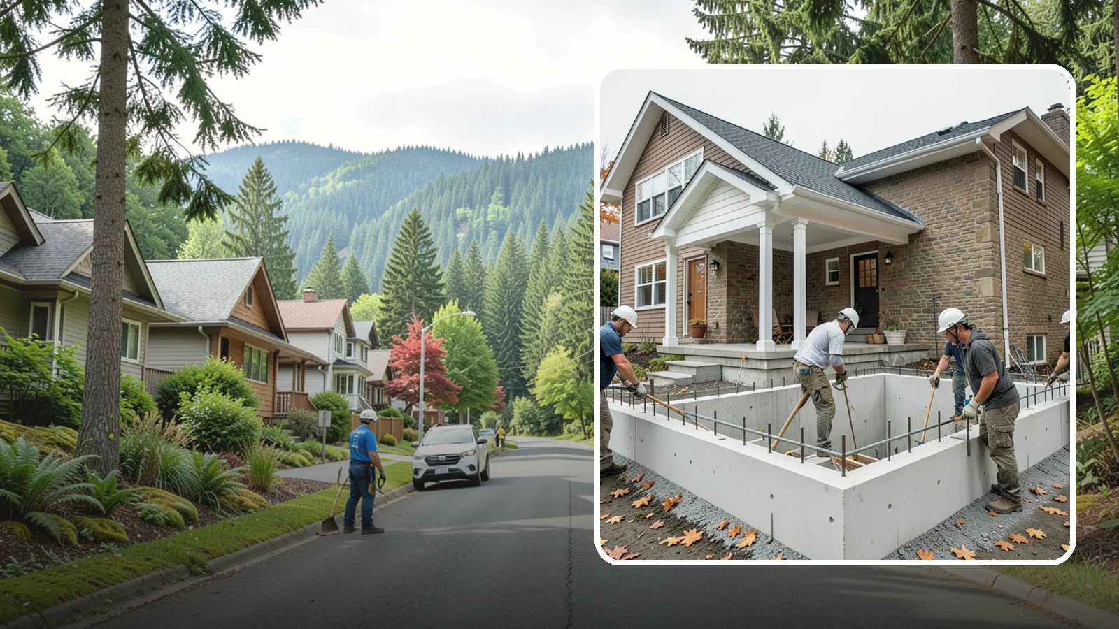 Basement Foundation in Darrington, Snohomish County, WA - We construct full-depth basement foundations that add livable square footage while standing up to Northwest groundwater.