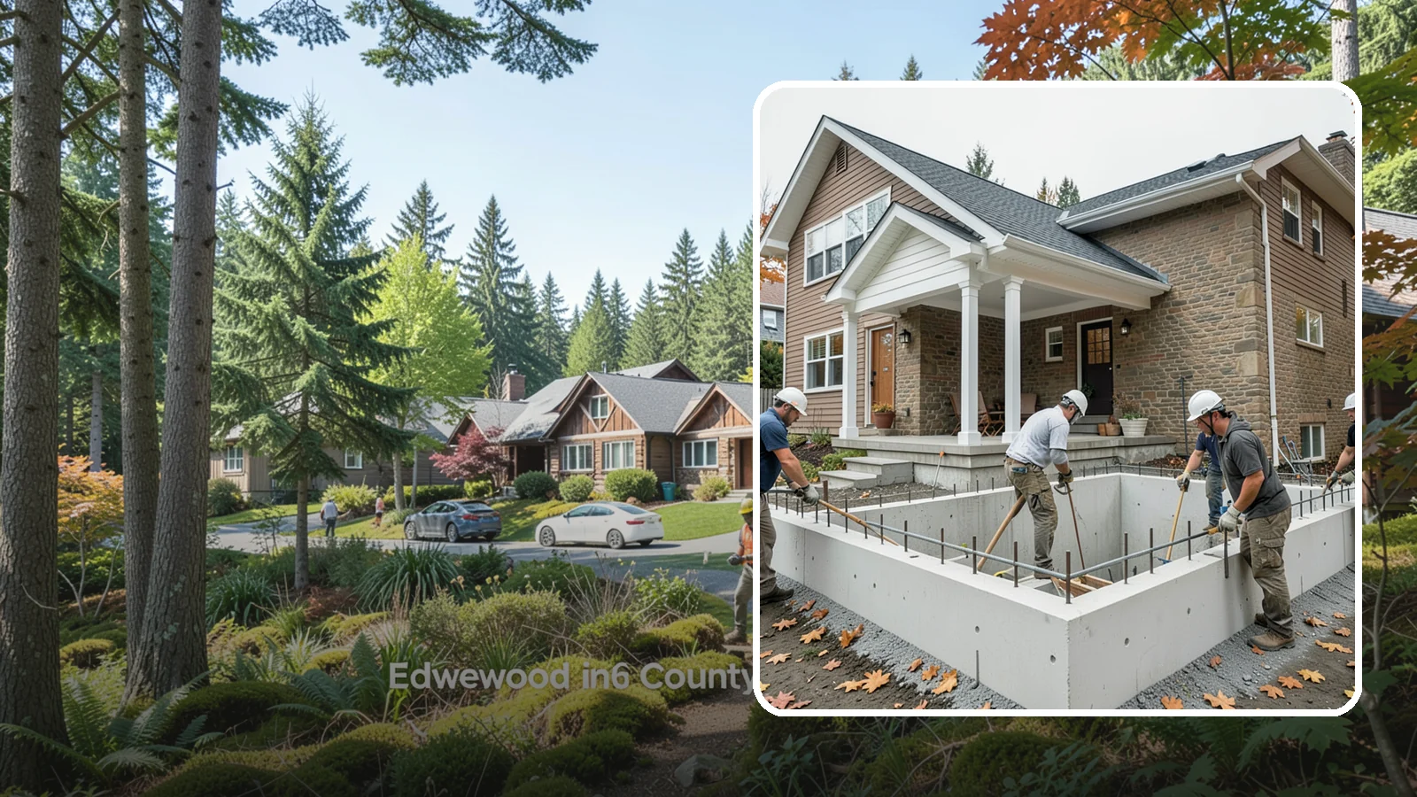 Basement Foundation in Edgewood, Pierce County, WA - We construct full-depth basement foundations that add livable square footage while standing up to Northwest groundwater.