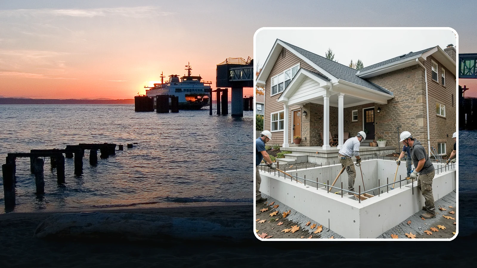 Basement Foundation in Edmonds, Snohomish County, WA - We construct full-depth basement foundations that add livable square footage while standing up to Northwest groundwater.
