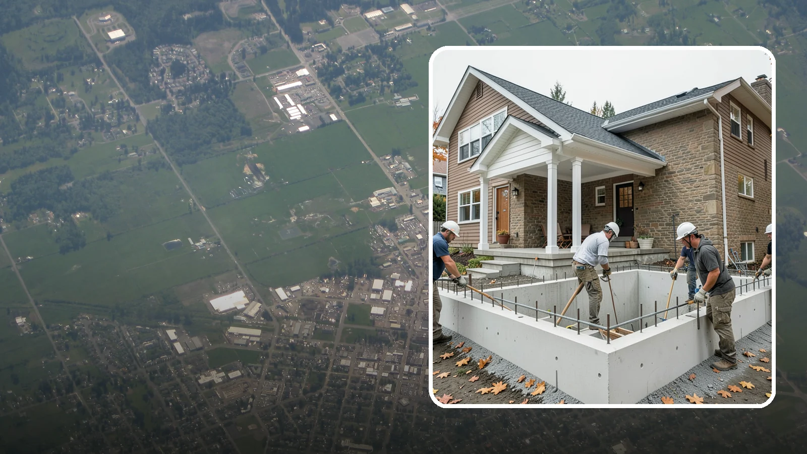 Basement Foundation in Enumclaw, King County, WA - We construct full-depth basement foundations that add livable square footage while standing up to Northwest groundwater.
