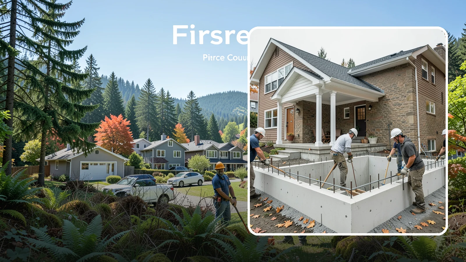 Basement Foundation in Fircrest, Pierce County, WA - We construct full-depth basement foundations that add livable square footage while standing up to Northwest groundwater.
