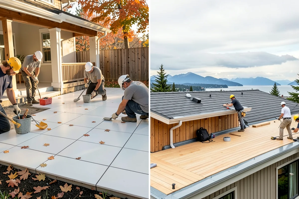 Basement Foundation in Kenmore, King County, WA - Excavate to depth and place footings and drainage