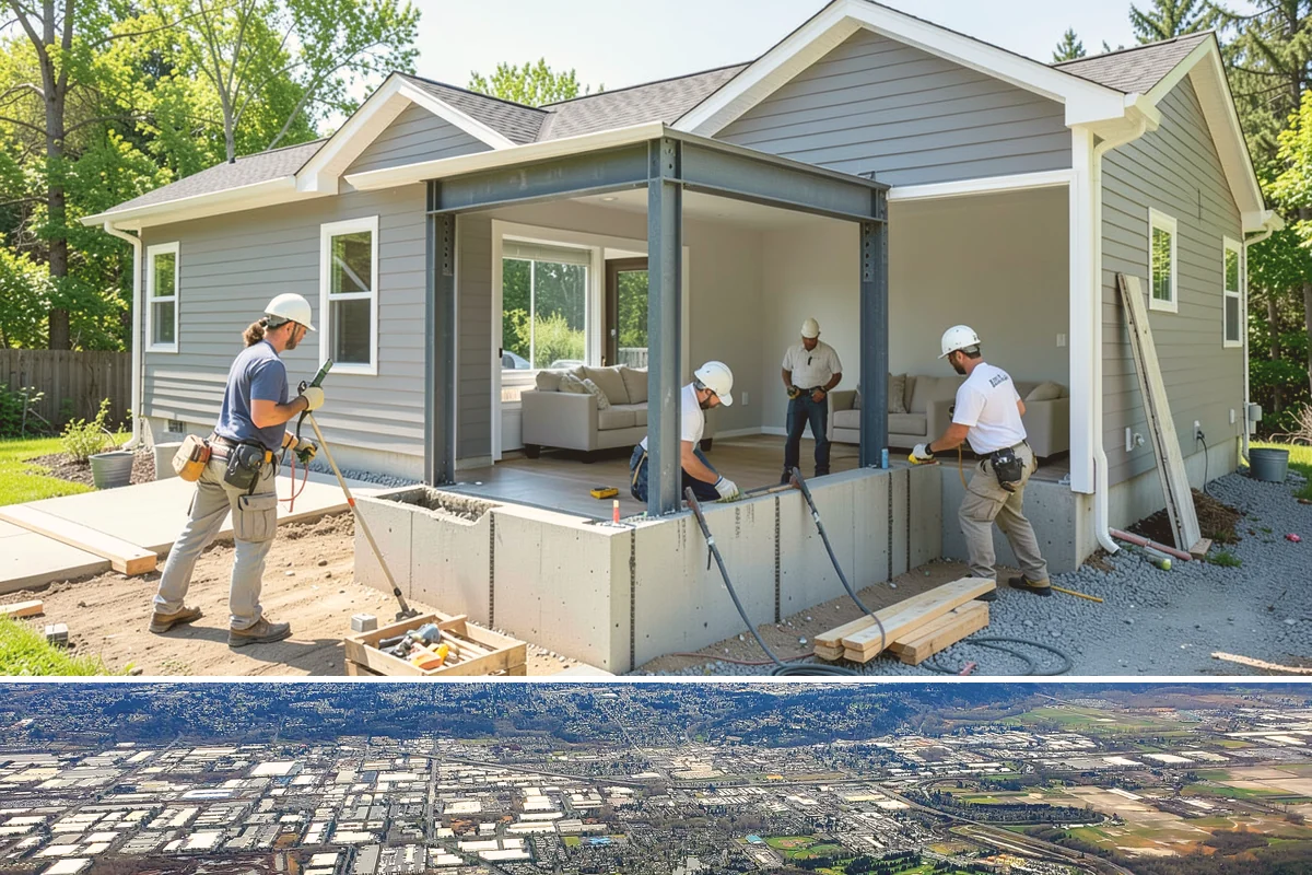 Basement Foundation in Kent, King County, WA - Deep excavation is best in drier months when soils are more stable
