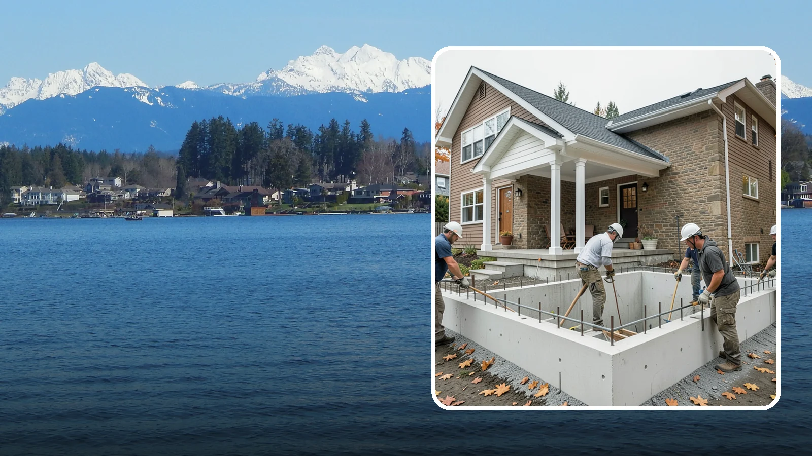 Basement Foundation in Lake Stevens, Snohomish County, WA - We construct full-depth basement foundations that add livable square footage while standing up to Northwest groundwater.