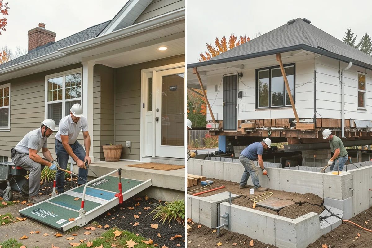 Basement Foundation in Langley, Island County, WA - Excavate to depth and place footings and drainage