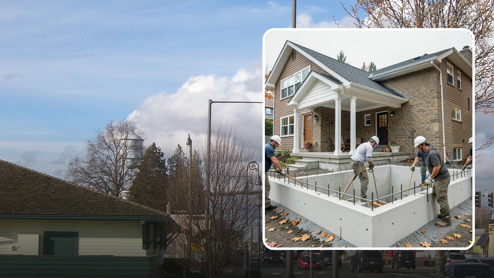 Basement Foundation in Marysville, Snohomish County, WA - We construct full-depth basement foundations that add livable square footage while standing up to Northwest groundwater.