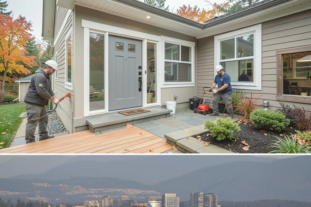 Basement Foundation in Medina, King County, WA - Deep excavation is best in drier months when soils are more stable
