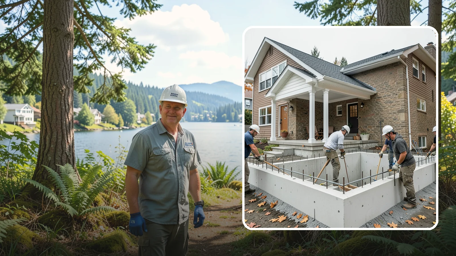 Basement Foundation in Milton, King County, WA - We construct full-depth basement foundations that add livable square footage while standing up to Northwest groundwater.