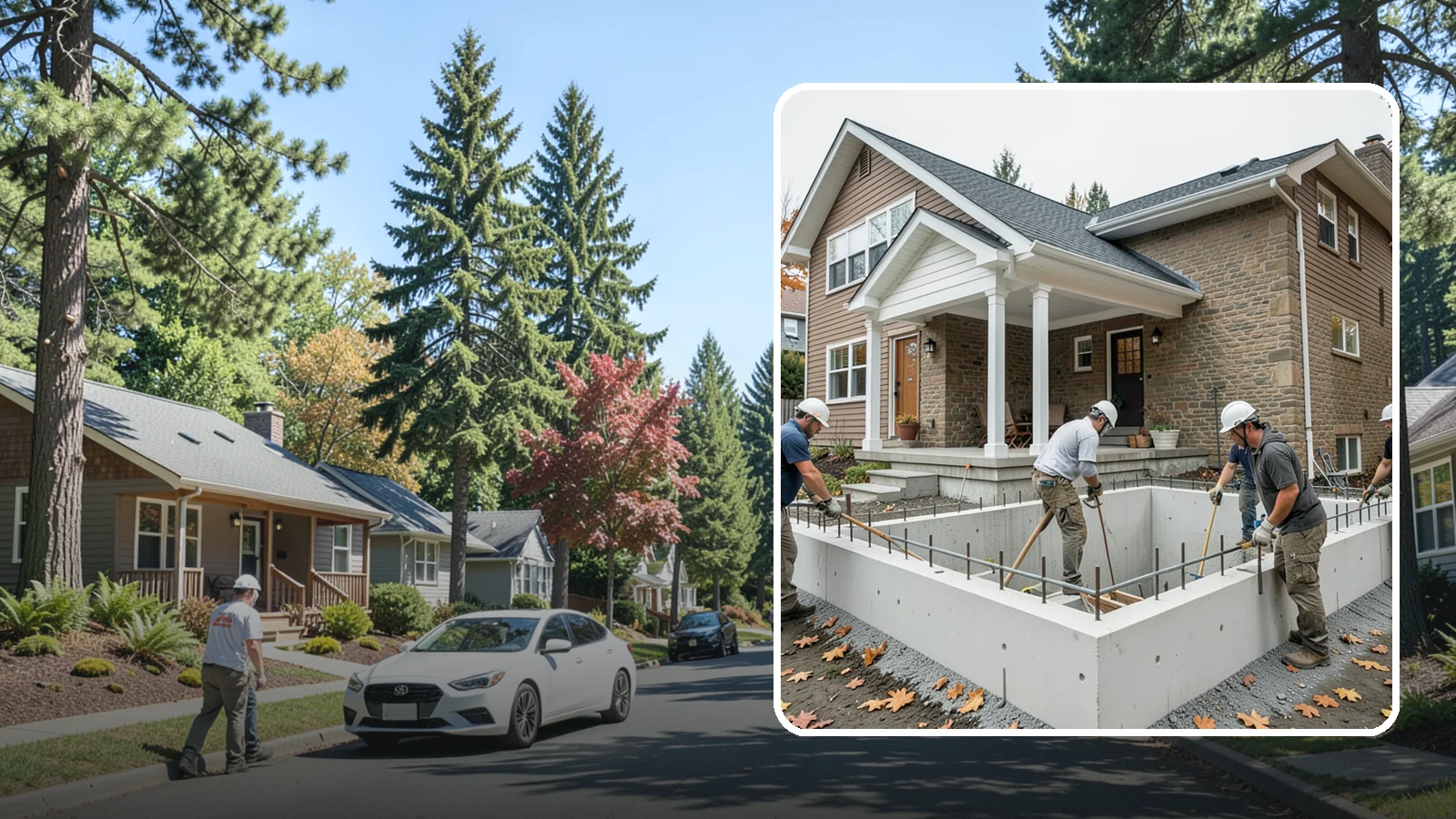 Basement Foundation in Orting, Pierce County, WA - We construct full-depth basement foundations that add livable square footage while standing up to Northwest groundwater.