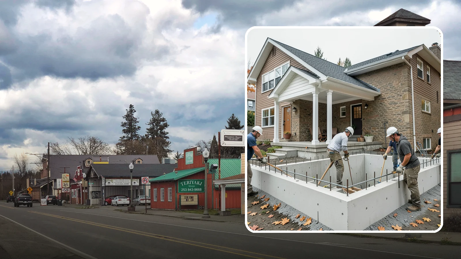 Basement Foundation in Roy, Pierce County, WA - We construct full-depth basement foundations that add livable square footage while standing up to Northwest groundwater.