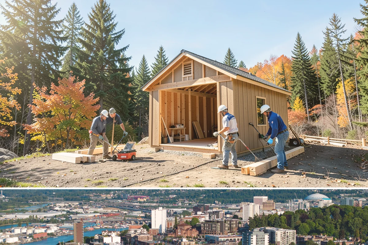 Basement Foundation in Tacoma, Pierce County, WA - Deep excavation is best in drier months when soils are more stable