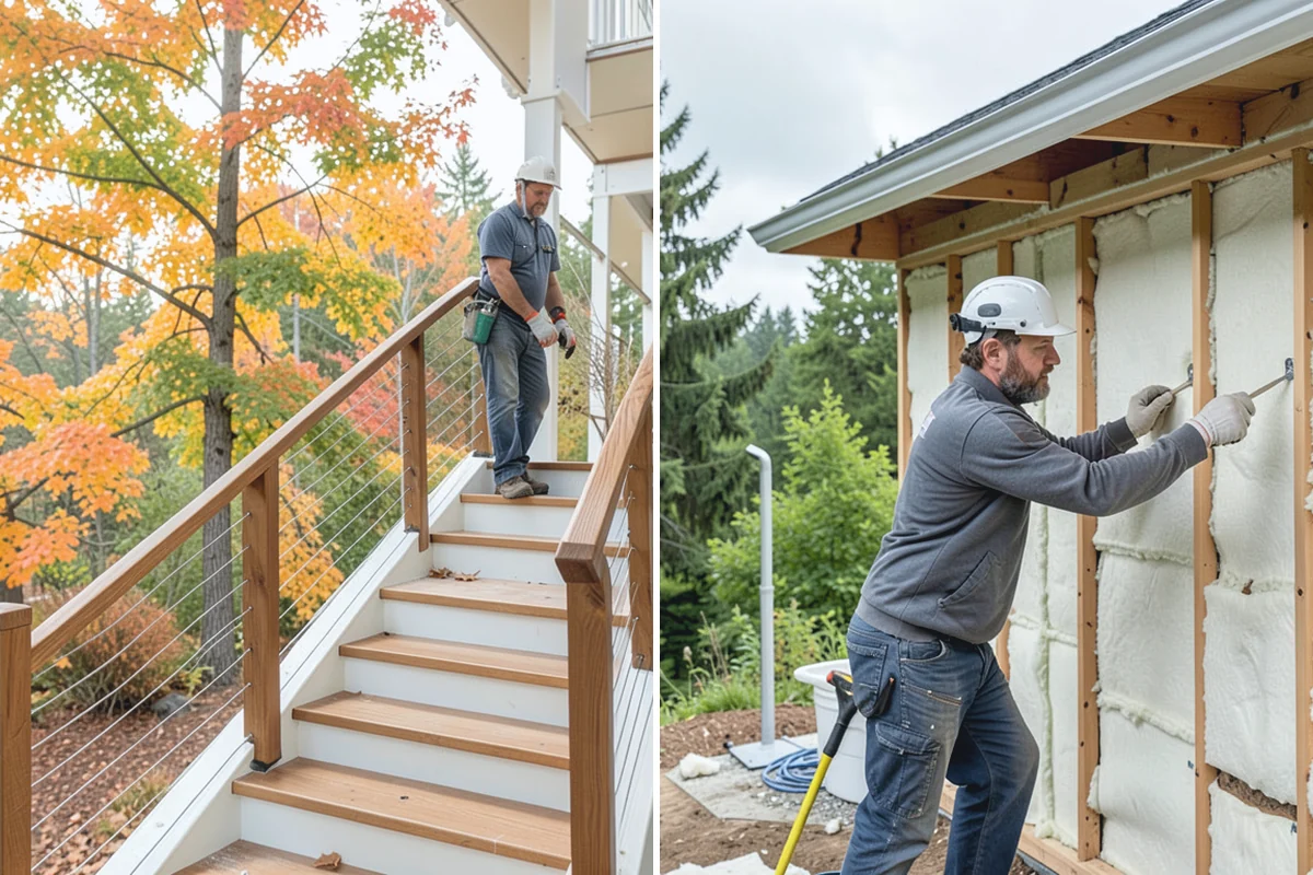 Basement Foundation in Wilkeson, Pierce County, WA - Excavate to depth and place footings and drainage