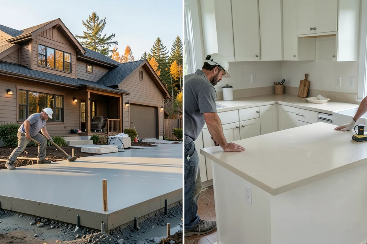 Basement Framing in Concrete, Skagit County, WA - Lay out rooms and openings