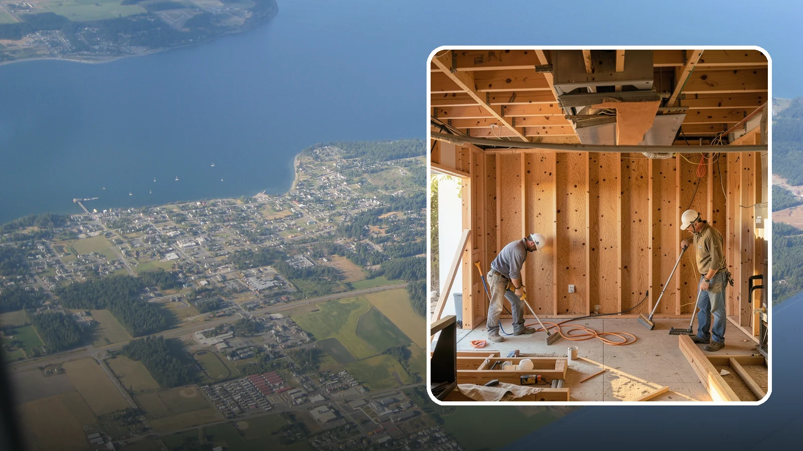 Basement Framing in Coupeville, Island County, WA - Basement framing builds the wall and partition structure that shapes your finished lower level.