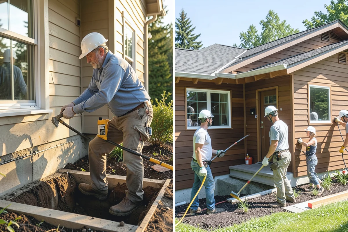 Basement Framing in Des Moines, King County, WA - Lay out rooms and openings
