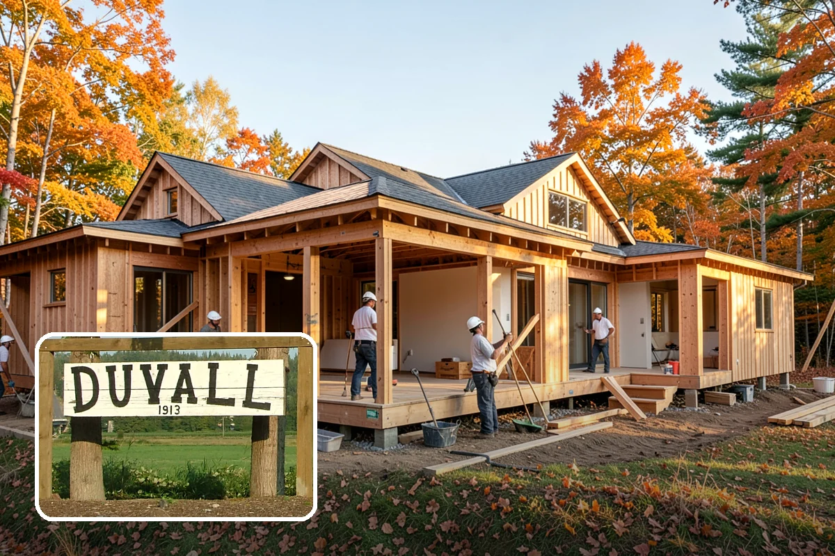 Basement Framing in Duvall, King County, WA - Defines rooms and usable layout