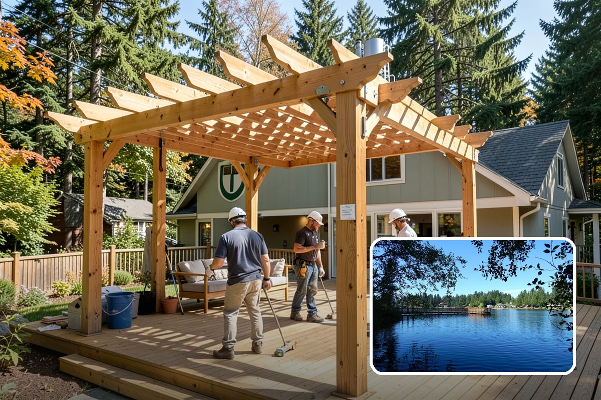 Basement Framing in Federal Way, King County, WA - Defines rooms and usable layout