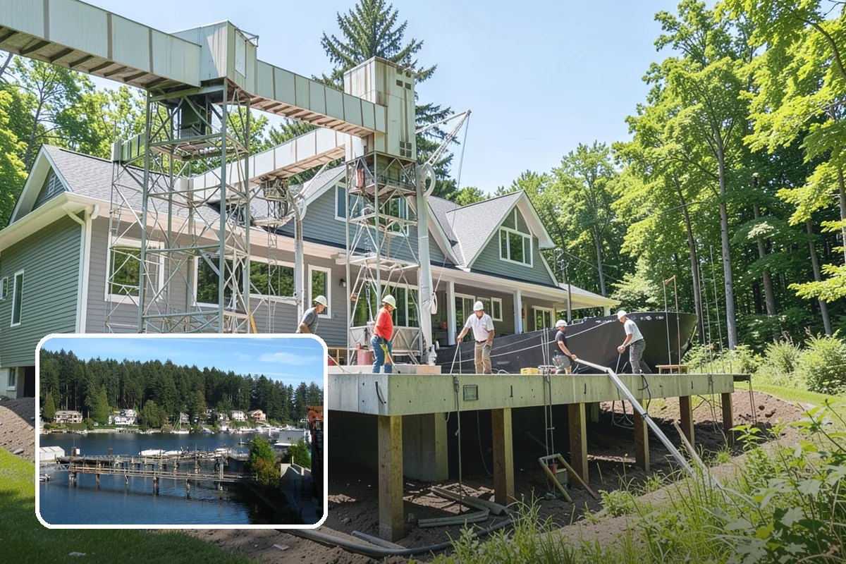 Basement Framing in Gig Harbor, Pierce County, WA - Defines rooms and usable layout