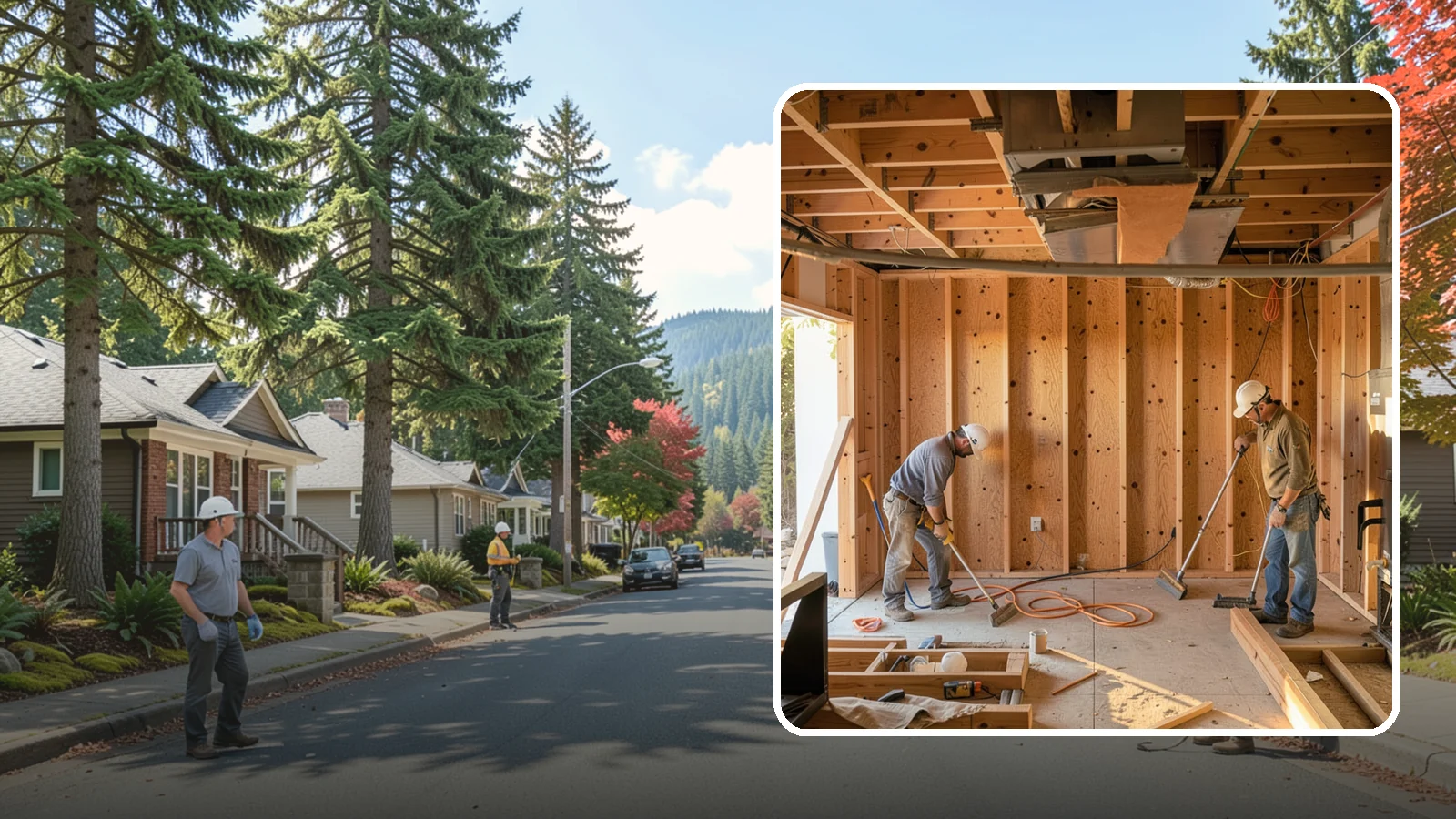 Basement Framing in Hunts Point, King County, WA - Basement framing builds the wall and partition structure that shapes your finished lower level.