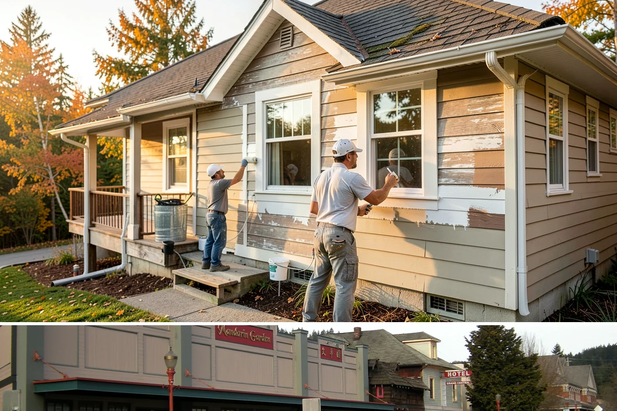 Basement Framing in Issaquah, King County, WA - Framing happens indoors and is well suited to the wet season when outdoor work slows.
