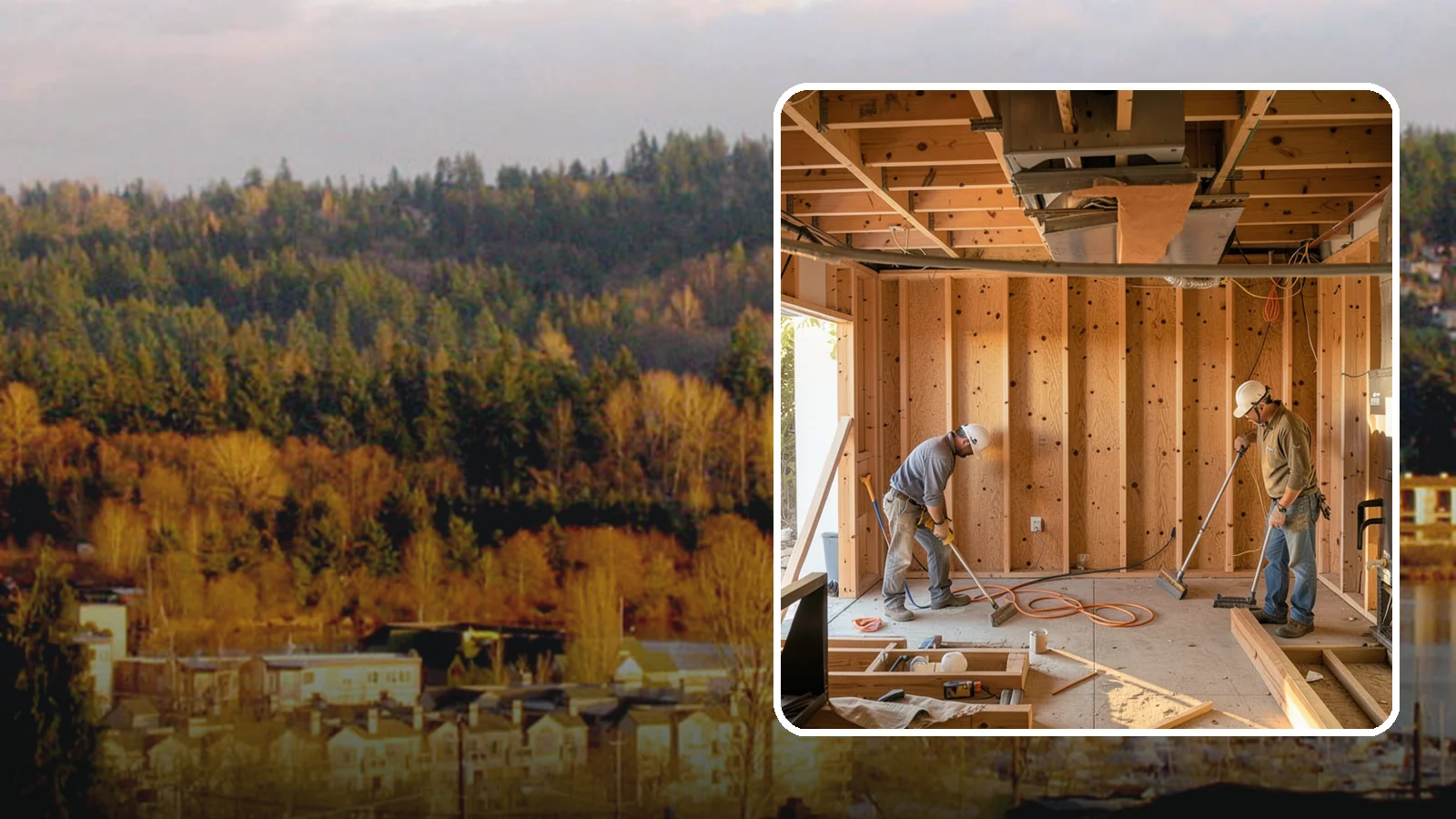 Basement Framing in Kenmore, King County, WA - Basement framing builds the wall and partition structure that shapes your finished lower level.