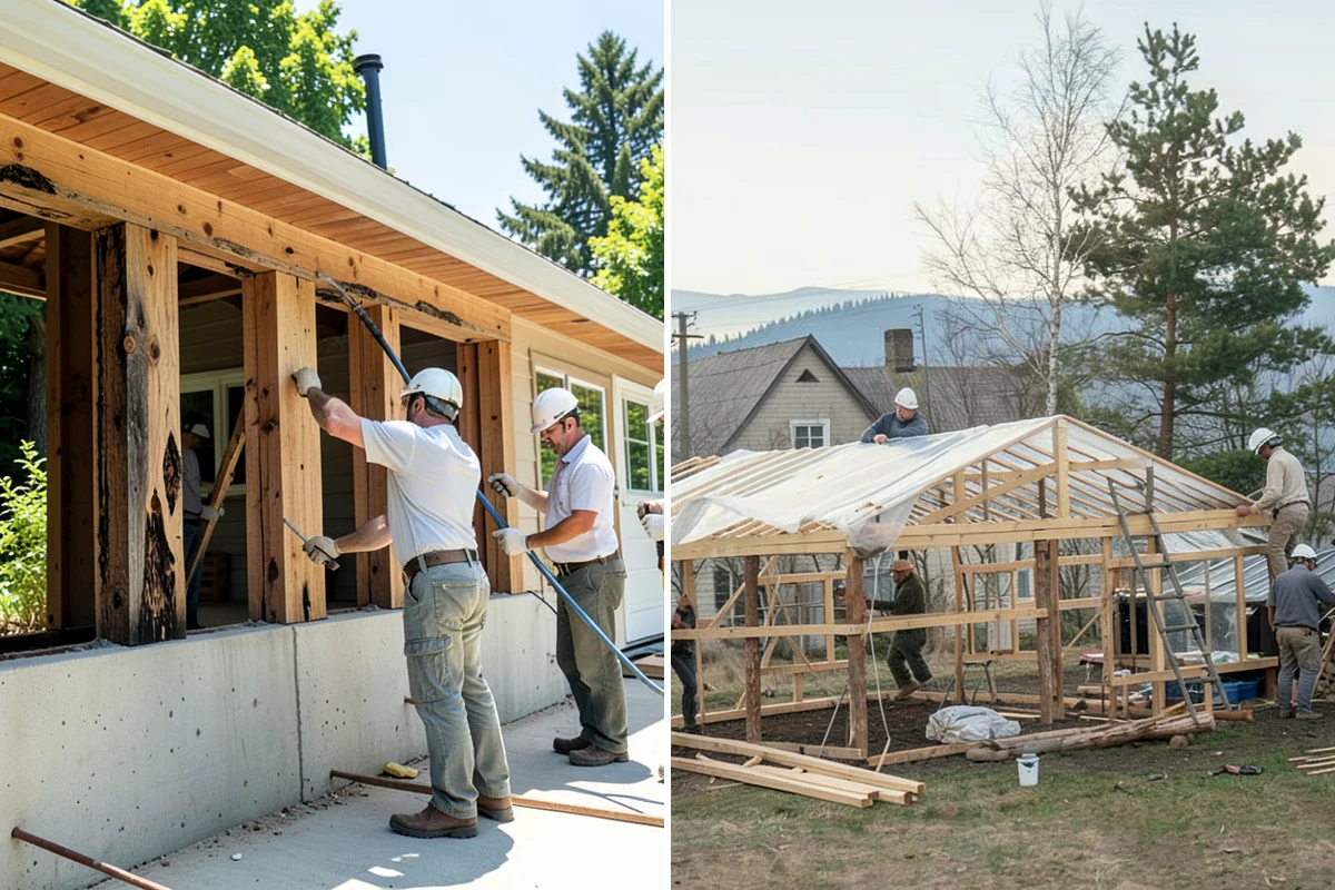 Basement Framing in Kenmore, King County, WA - Lay out rooms and openings
