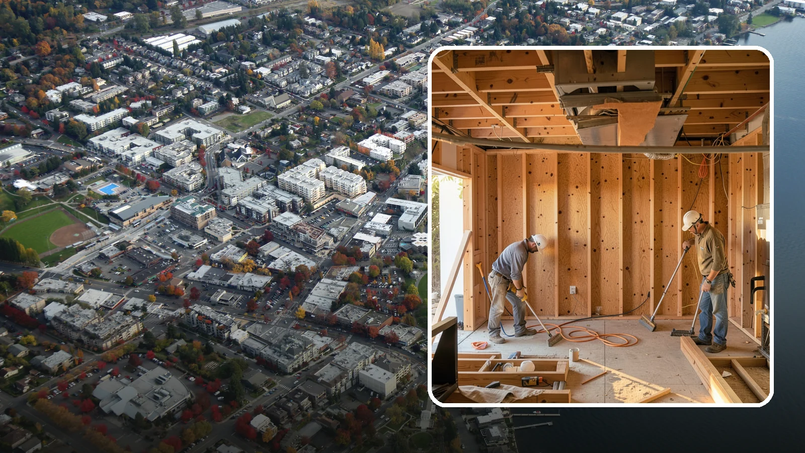 Basement Framing in Kirkland, King County, WA - Basement framing builds the wall and partition structure that shapes your finished lower level.