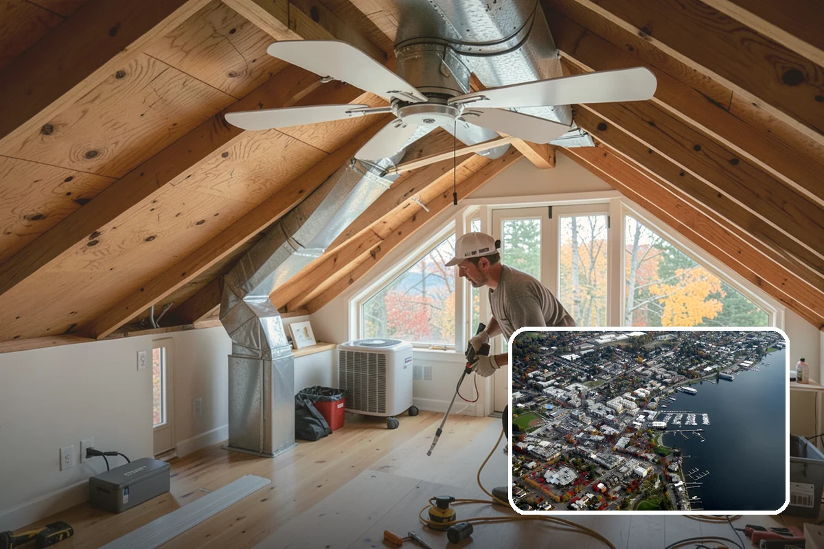 Basement Framing in Kirkland, King County, WA - Defines rooms and usable layout