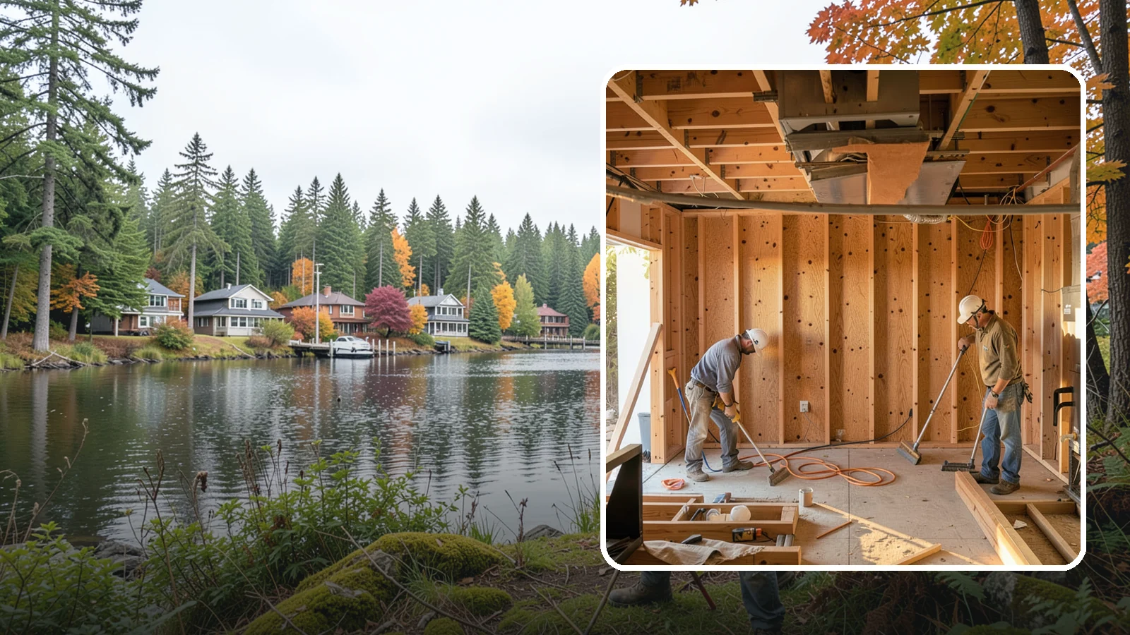 Basement Framing in La Conner, Skagit County, WA - Basement framing builds the wall and partition structure that shapes your finished lower level.