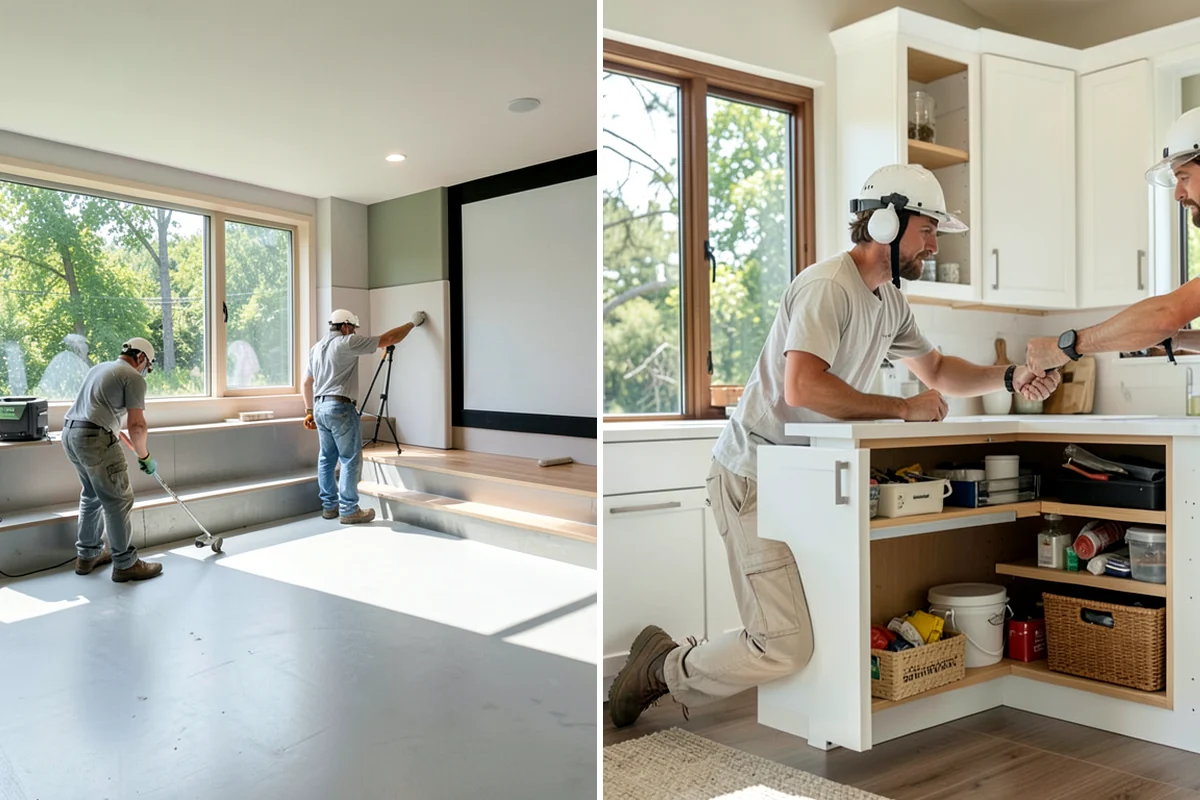 Basement Framing in Lakewood, Pierce County, WA - Lay out rooms and openings