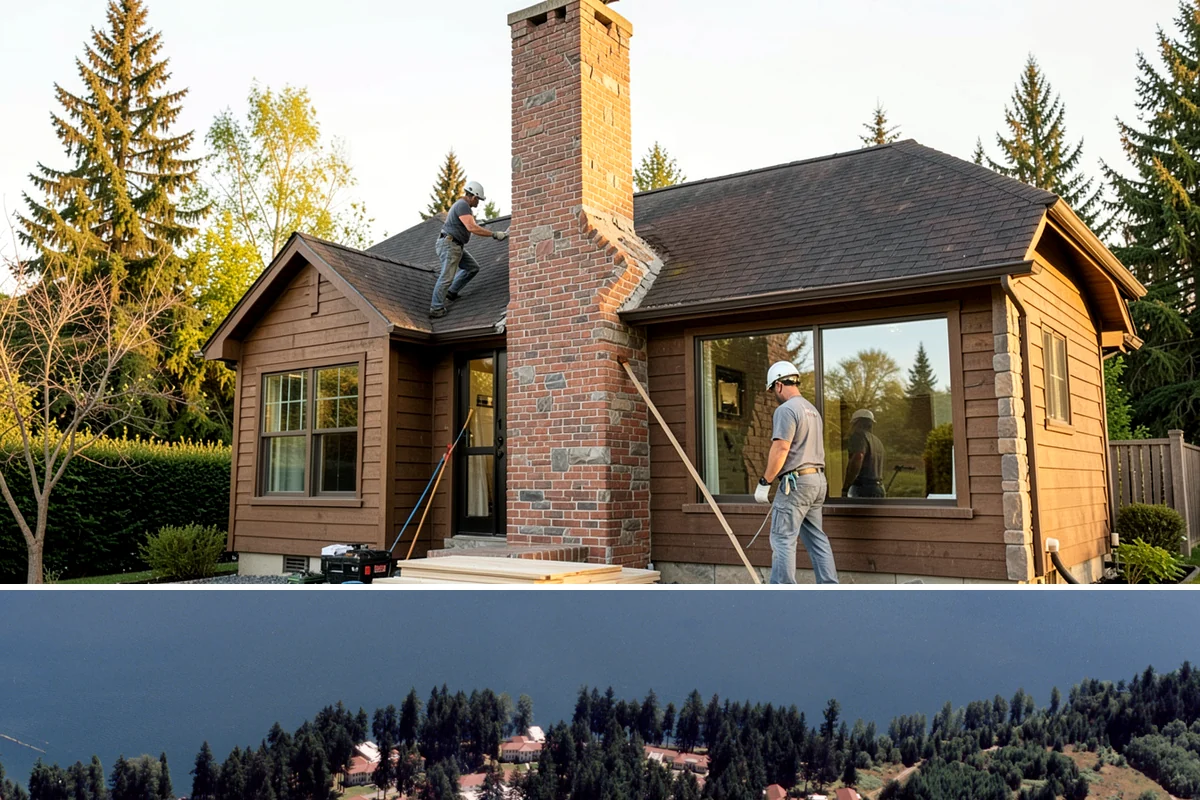 Basement Framing in Lakewood, Pierce County, WA - Framing happens indoors and is well suited to the wet season when outdoor work slows.